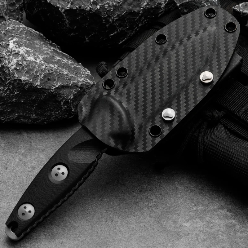 Высококачественная сталь M390, порошковая сталь, встроенный высокой твердости, острый уличный небольшой прямой нож, нож для выживания в дикой природе, h