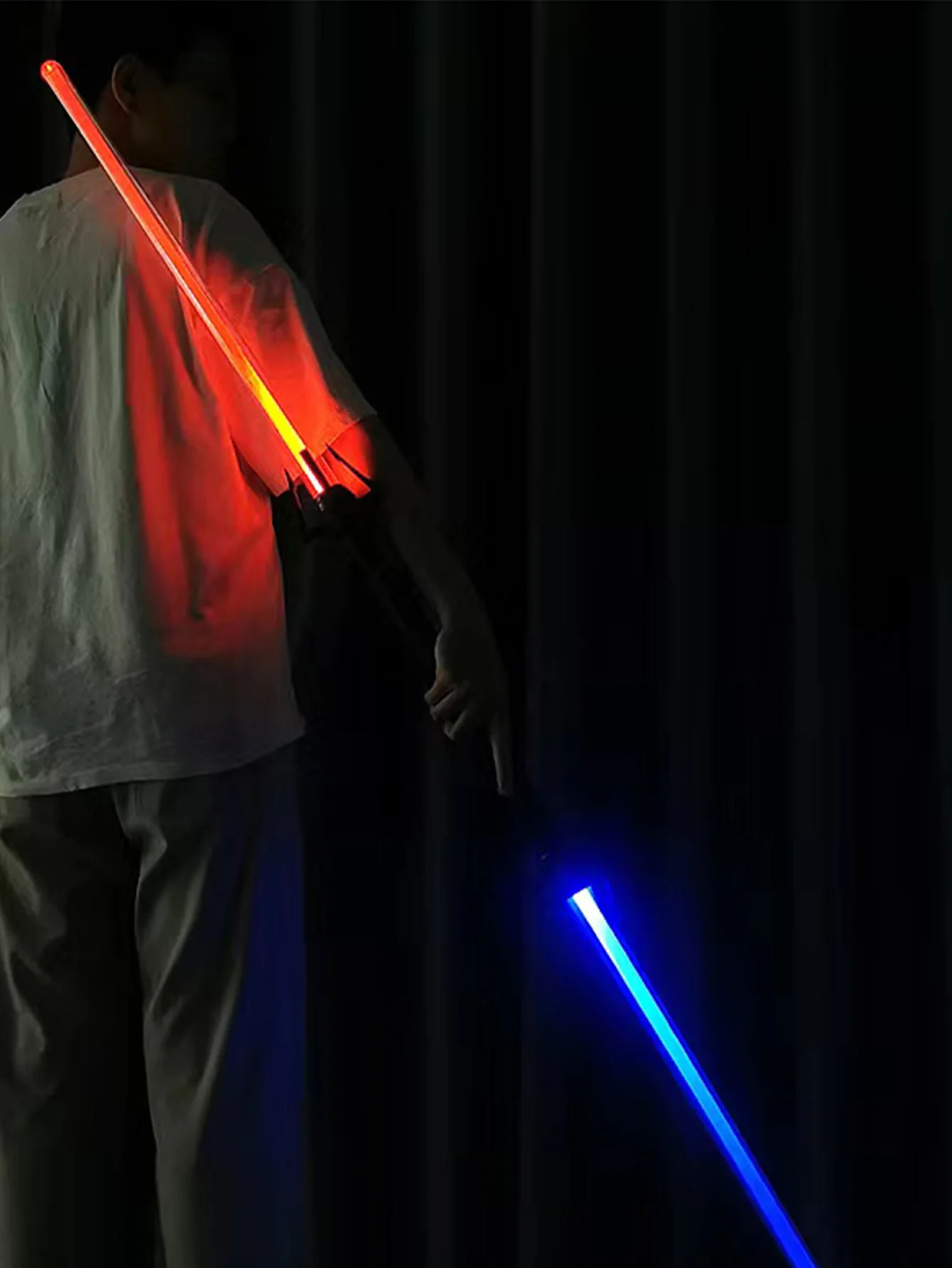 7 ألعاب سيف ليزر ملونة دعائم للحفلات ألعاب خارجية قابلة للسحب ألعاب سيف خفيفة متوهجة أعواد المهرجانات هدايا عيد الميلاد