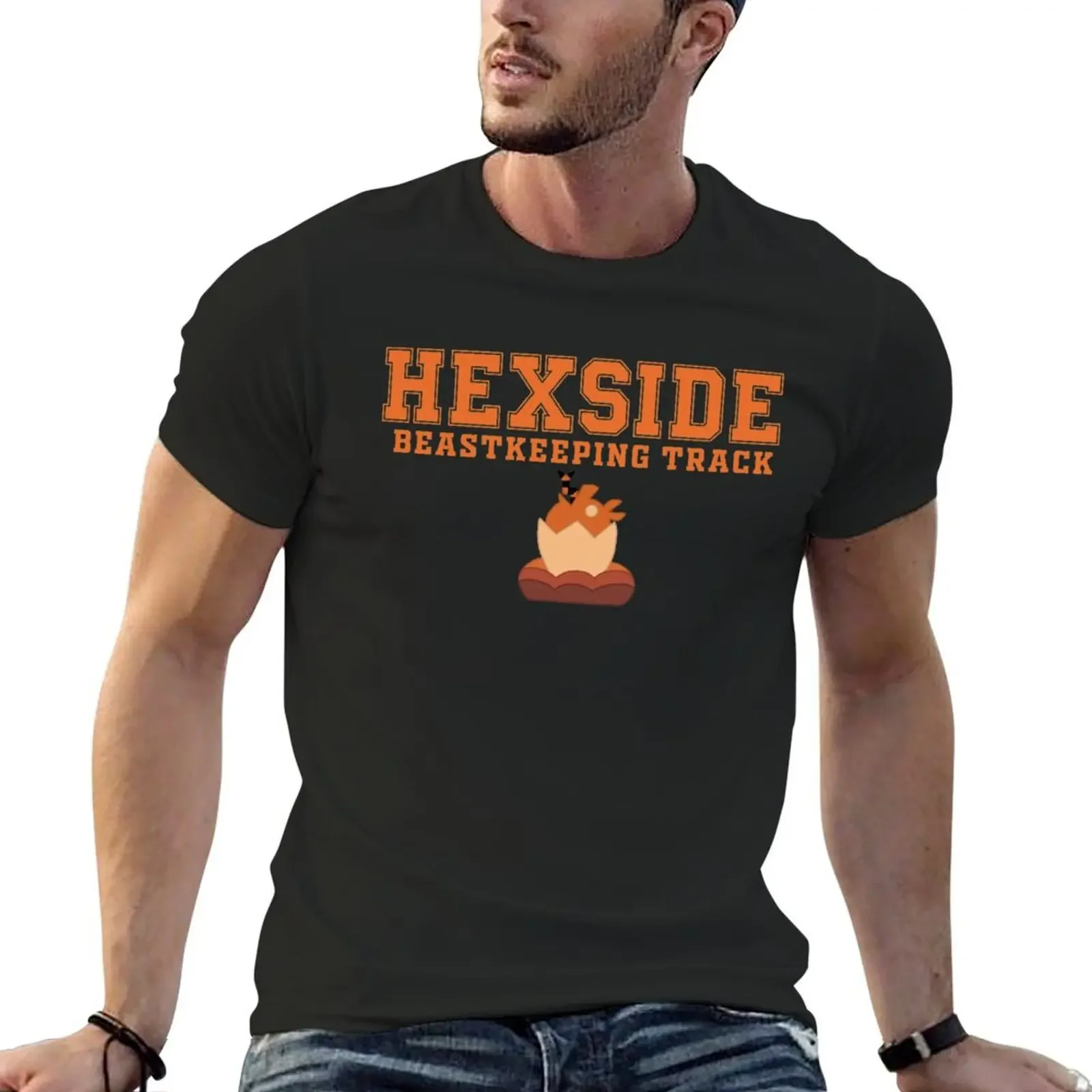 Hexside Beastkeeping Track T-Shirt oversized t shirt vintage t shirts graphic t shirt vintage funny shirts for men