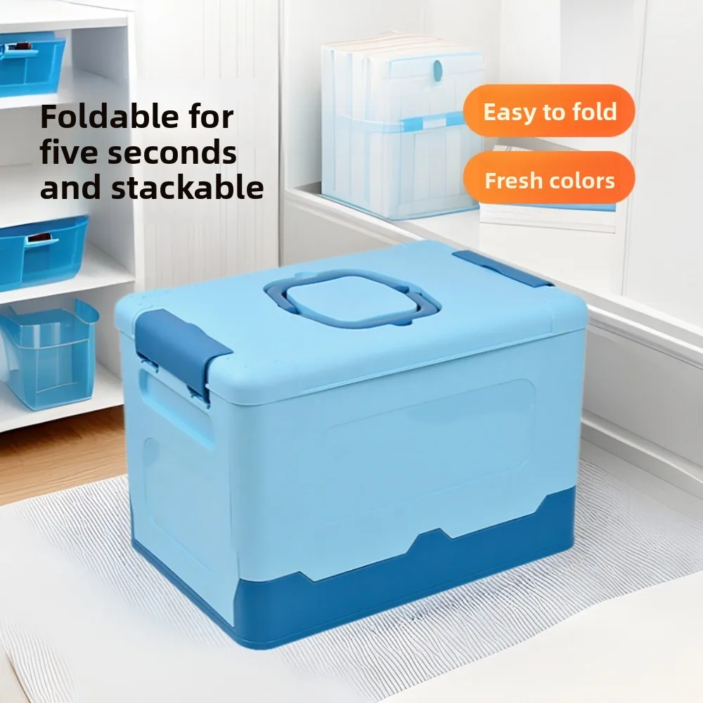 Foldable Storage Box, Portable Plastic Toy Toolbox, Multi-functional Storage and Organization Box, Outdoor Car Trunk