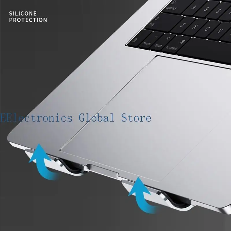 462B Aluminum Cooling Holder Universal Folding Notebook Riser Stand for 11-17.3inch