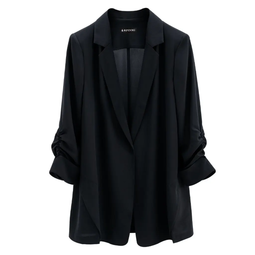 Hoogwaardige damesblazer groothandel veelzijdige zomer dun ontwerp high-end streetwear zonbescherming top