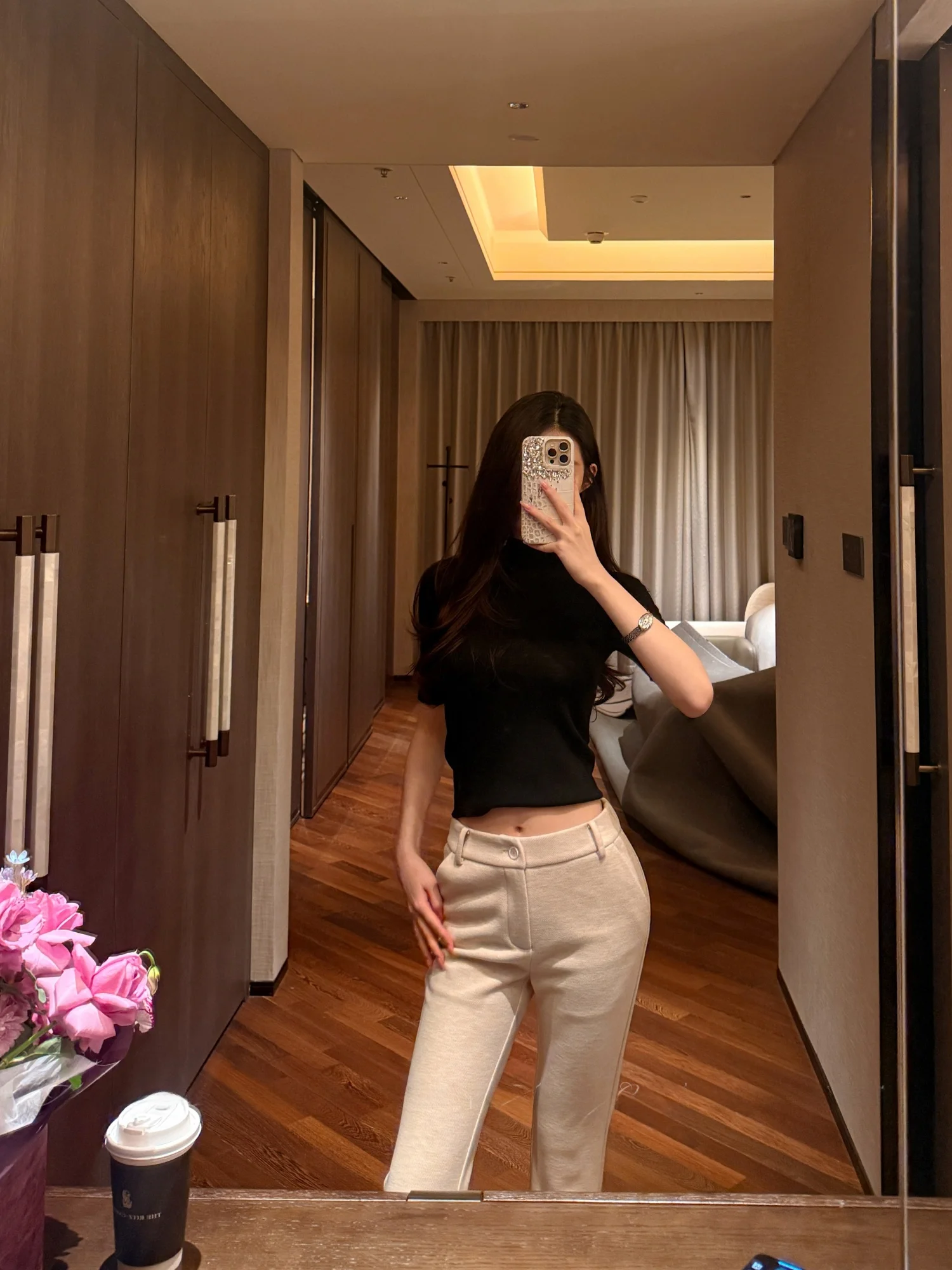 

Soft Cozy High Waist Slim Fit Knitted Long Pants Wool Blend Casual Trousers for Women Mummy Brand Autumn Winter New Arrival