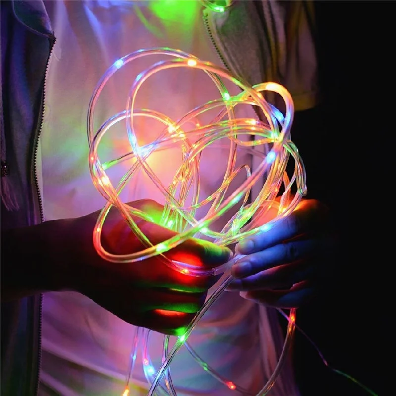 

200 LED Light Up Your Garden with Solar LED String Lights - Tube Rope Garland for All Occasions