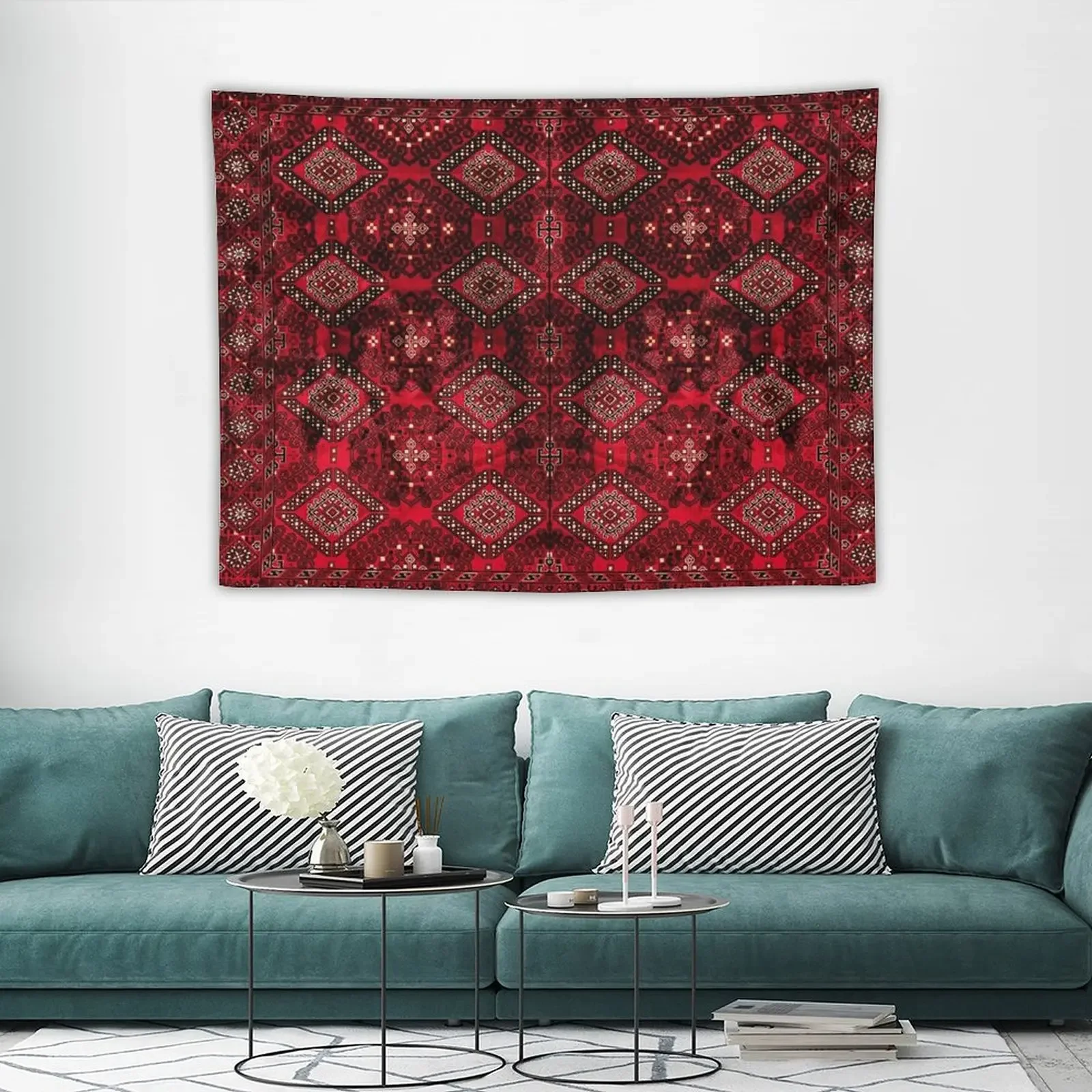 Orientale tradizionale Vintage rosso reale stile marocchino Design arazzo decorazioni per la casa camera da letto decorazione arazzo