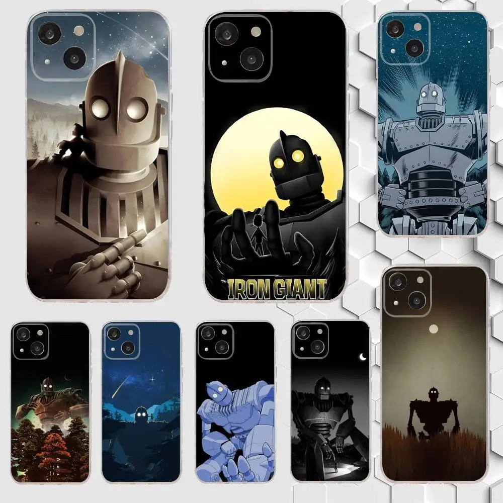 

Robot I-Iron Giant Phone Case For iPhone 17,16,15,14,13,12,11 Plus,Pro,Max,Air,XR,XS,X,7,8 Plus,SE,Mini Transparent Soft