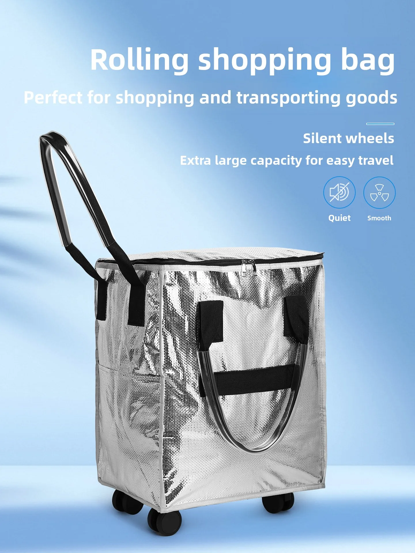 large-capacity-shopping-cart-with-wheels-aluminum-foil-insulated-waterproof-hand-pulling-portable-vegetable-buying-small-trolley