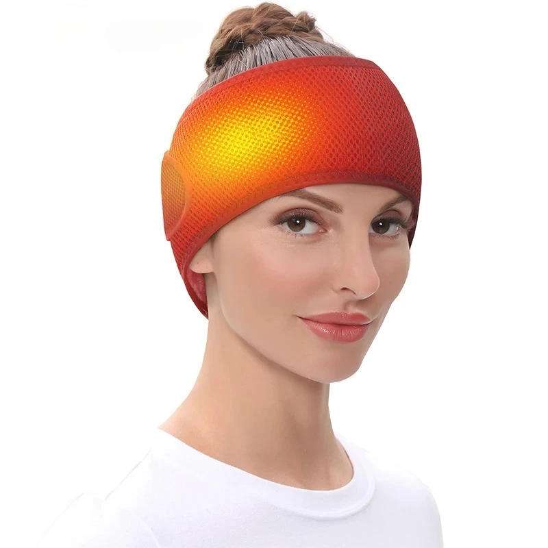 

Electric Heated Head Care Pad - 3-Gear Settings Relieves Fatigue Migraine Aids Head Relaxation for Office Workers Night Owls