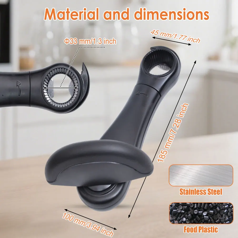 

Safe Cut Manual Can Openers Multifunctional Easy Use Chipless Cutter Manual Opener Household Kitchen Gadgets Cooking Accessories