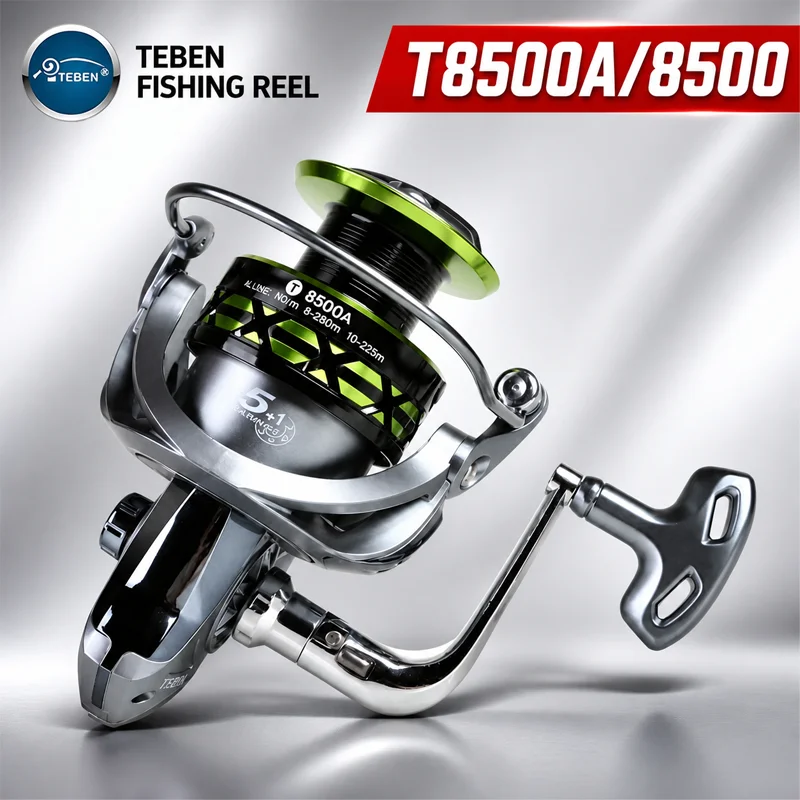 Fishing Boat Anchor - TEBEN T8500A Spinning Fishing Reel Full