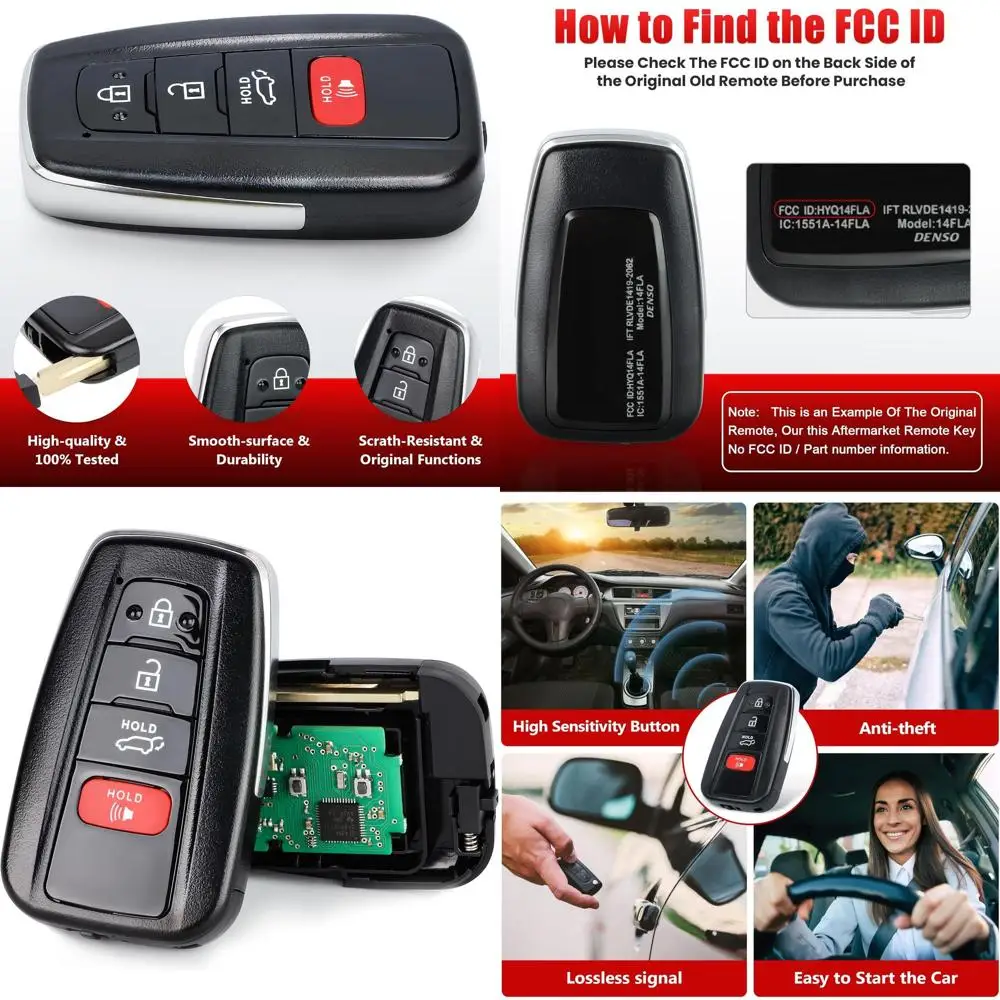 

ID платы: 231451-3450, FCC ID: HYQ14FLA Смарт-брелок для дистанционного управления для Toyota Highlander 2021 2022 2023, пульт дистанционного управления с бесключевым доступом