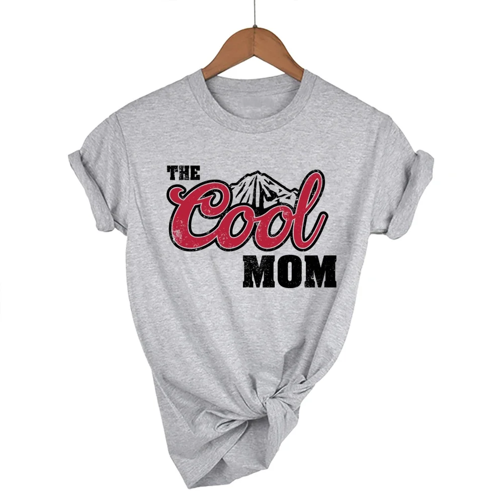 Casual T Shirt The Cool Mom Shirt Mama Life Tees Mama Retor Shirt Mother's Day Cool Mama Graphic Tees Women Summer Fashion Top