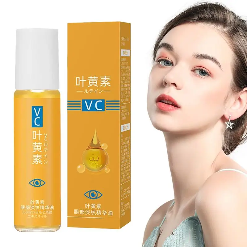 Lutein Eye Oil Women Eye Roller Stick Lutein Eye Oil Moisturizing Women Puffiness Roller Ball for Eye Bags Dark Circles