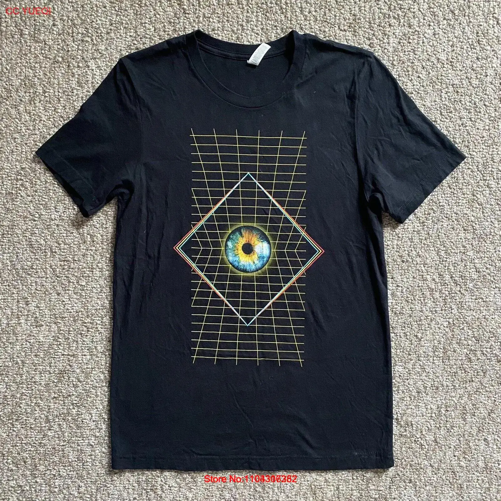 Bassnectar T Shirt Mens Medium M Black Short Sleeve DJ Music Dubstep Electronica