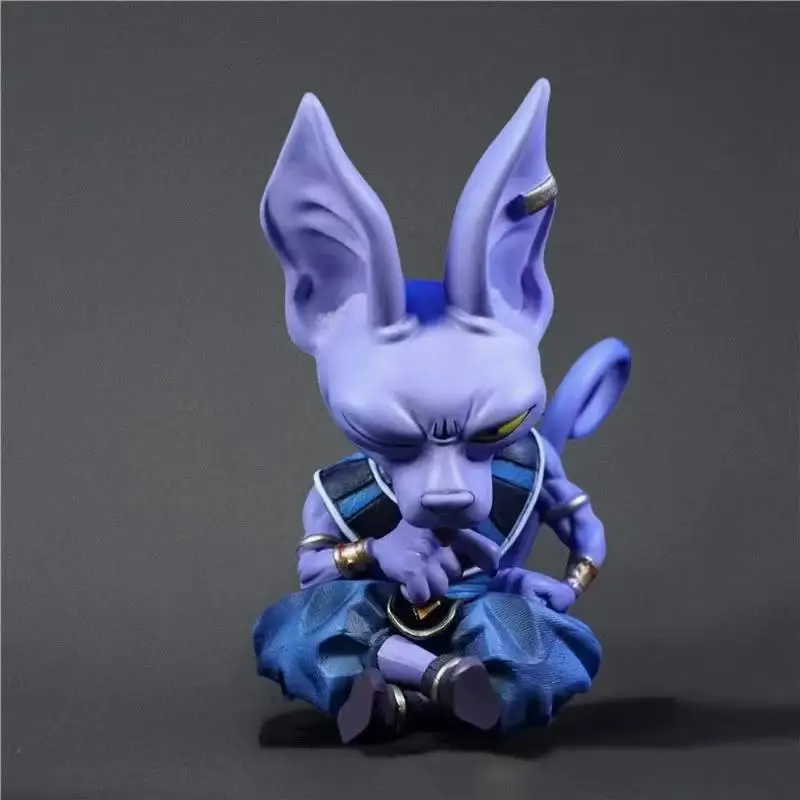 13CM Beerus Figuur Anime DRAGON BALL Cool Animatie Zithouding Model Speelgoed Cadeau Kunstwerk Collectie Decoratie Ornamenten