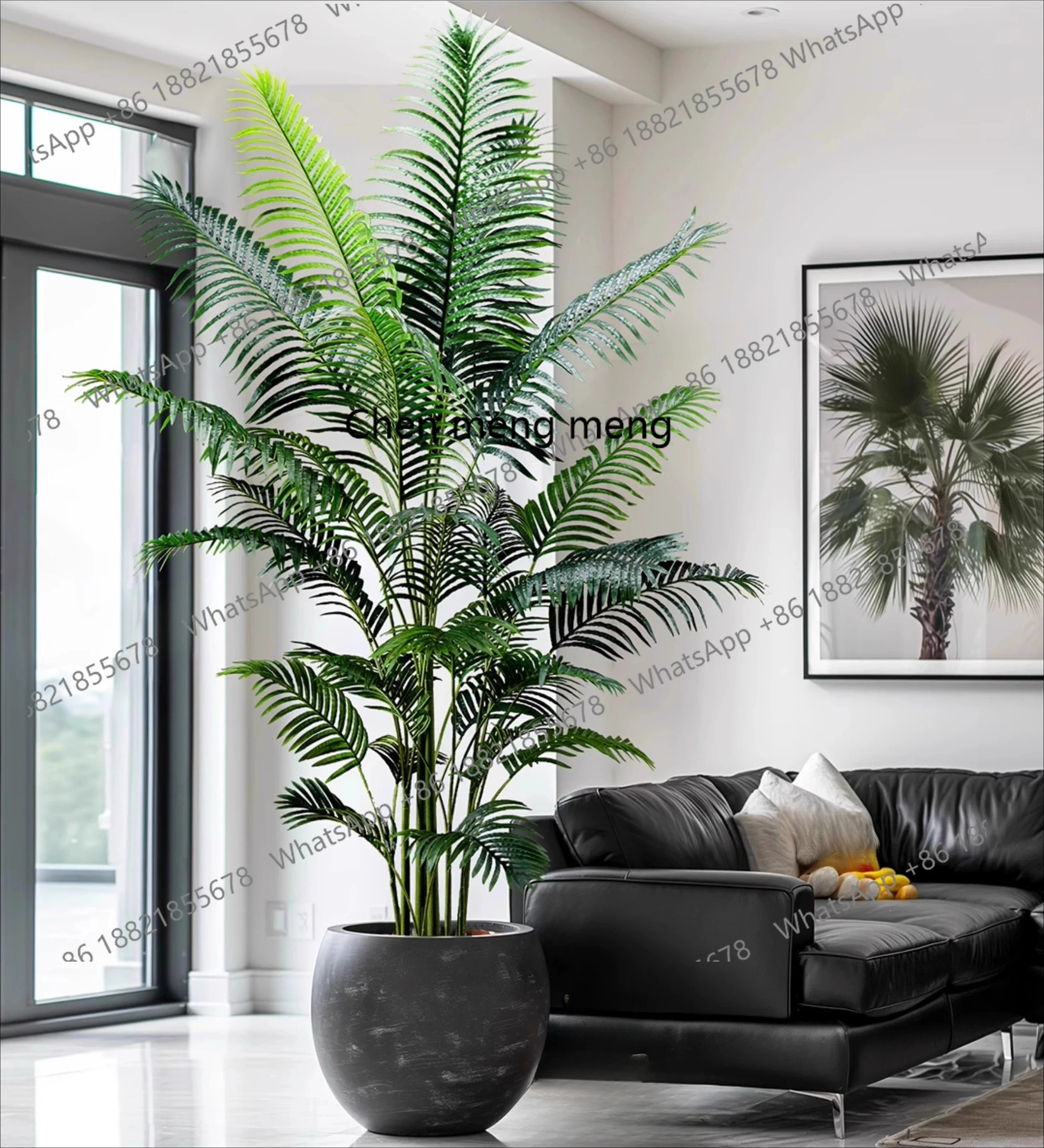 

Large-scale simulated sunflower plant false tree green plant bionic indoor, window landscaping landscape decoration ornament