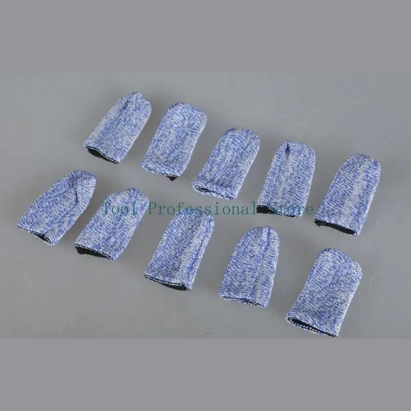 57QFフィンガーコットグローブスリーブカバーガード優れたカット保護を提供する10pcs