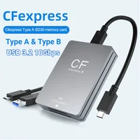 Lector de tarjetas CFexpress tipo A/B y SD 2 en 1, lector de tarjetas de memoria compatible con Android/Windows/OS, lector CF Express portátil para SLR