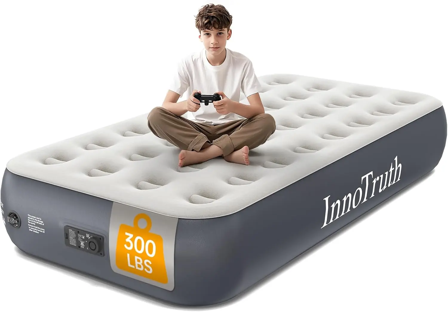 

Twin Air Mattr With Built-In Pump, 13"" Raised Comfort, Durable Inflatable Bed For Home & Guests, Easy Setup, I For Travel &