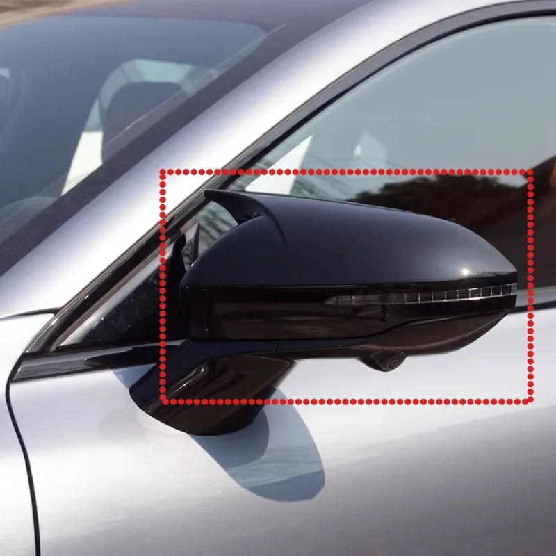 For Dongfeng eπ007 Modified cow horn rearview mirror cover protective sticker reverse mirror anti-collision decoration shell