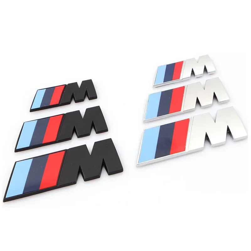 3D ABS M Badge Car Styling Body Rear Trunk Decor Sticker Car Modification Accessorie For BMW M Power Performance M3 M5 X1 X3 X5