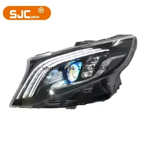 

SJC High Quality LED Headlight for Mercedes Benz VITO W447 V260 V250 2016-2021Headlamp Daytime Running Lights Plug and Play