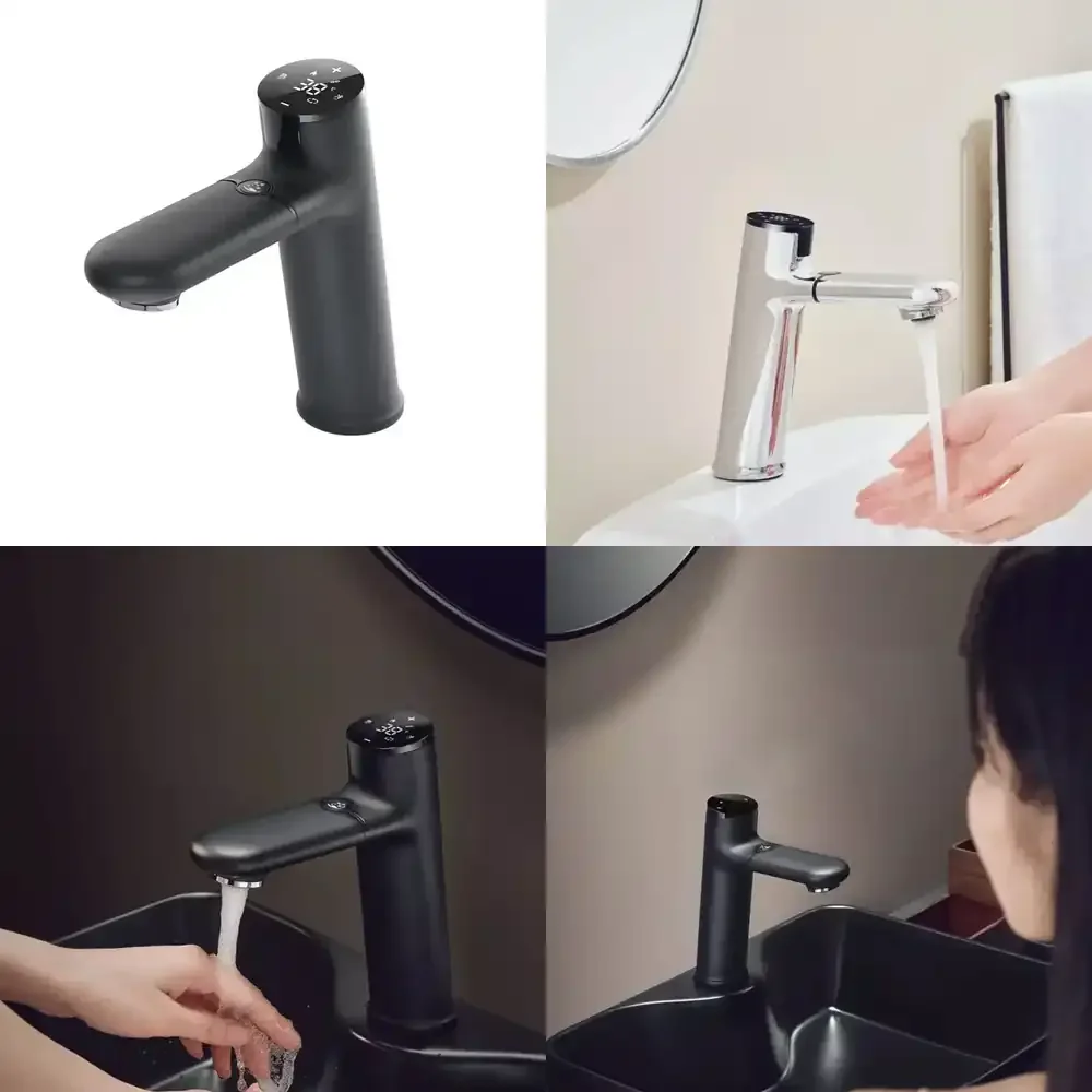 Induction Faucet for Kitchen Sink with Gesture Control Hot and Cold Water Digital Display Mixer Tap for Soap Dispenser