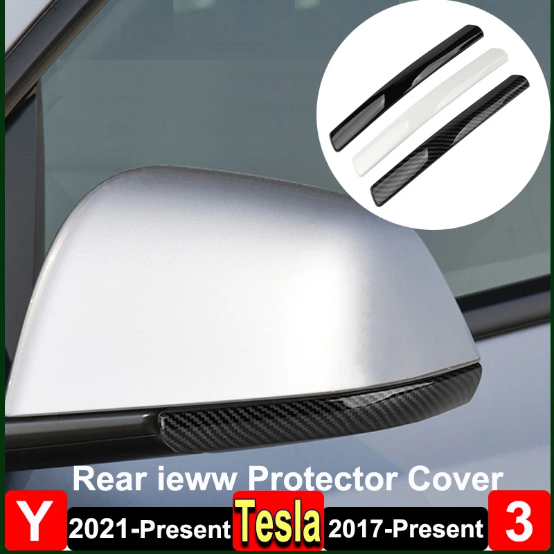 Para Tesla Model Y L Juniper 2025: Faixa Anticolisão para Retrovisor e Adesivo de Proteção Lateral Antirriscos para Porta do Model 3