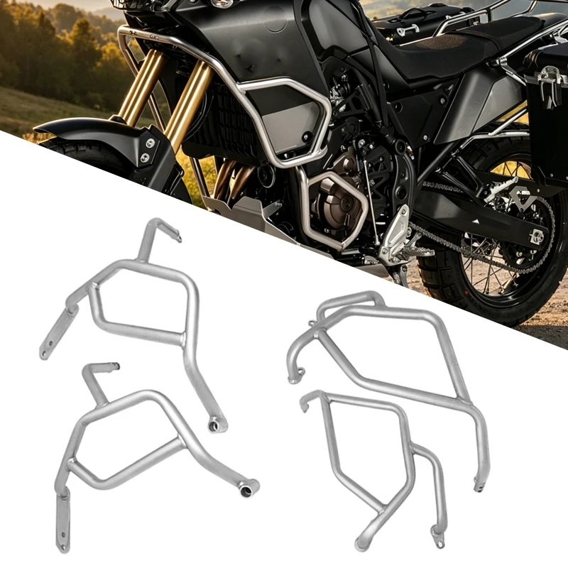 

Fit For YAMAHA Tenere700 TENERE 700 2019 2020 2021 2022 2023 Motorcycle Engine Guard Highway Crash Bar Frame Protection Bumper