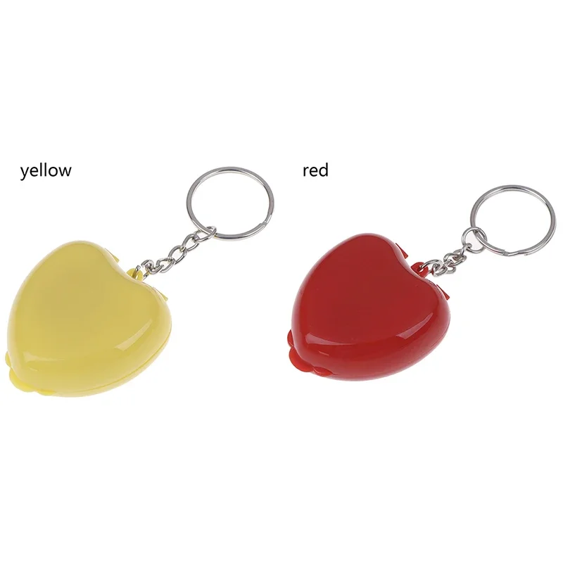 Print logo CPR Mask KeyChain Mouth To Mouth Rescue Shields In Mini Heart Box Red Cpr Face Mask First Aid Kit Portable