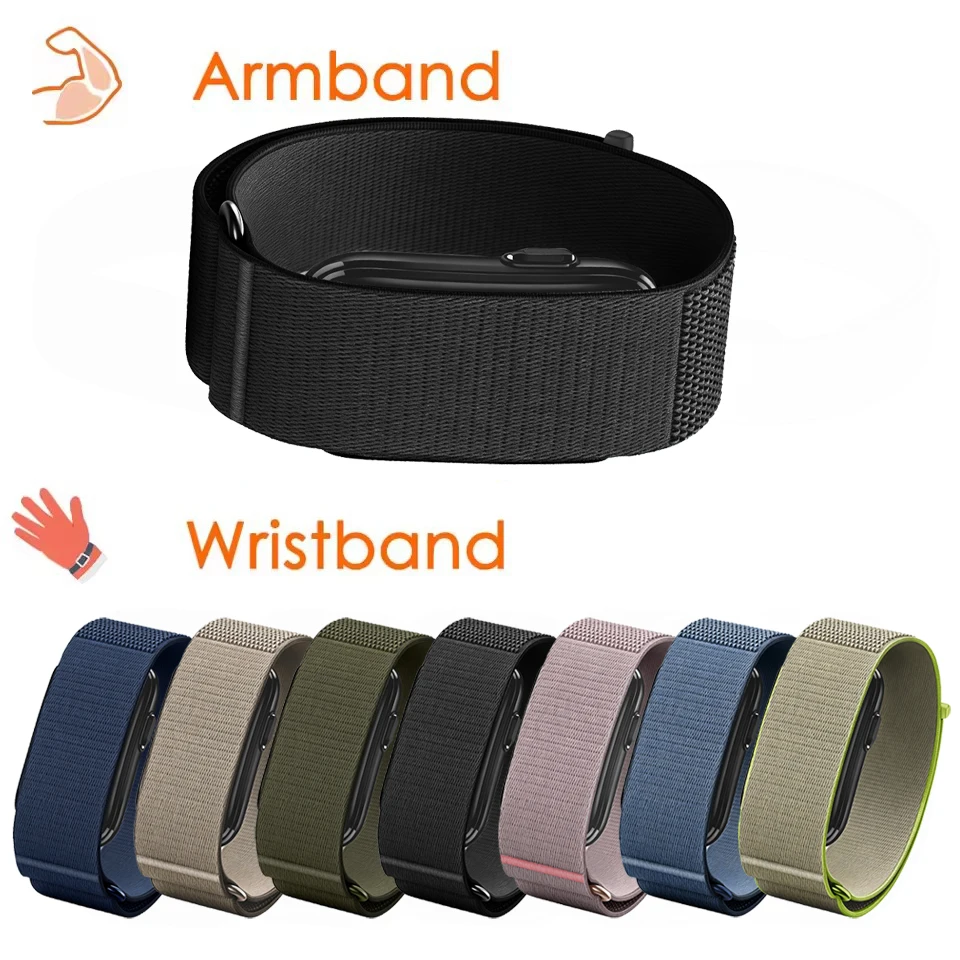 Premium Woven Biceps Arm/Wristband for Garmin CIRQA Smart Band Replace for Garmin CIRQA Sports Fitness Tracker Adjustable Straps