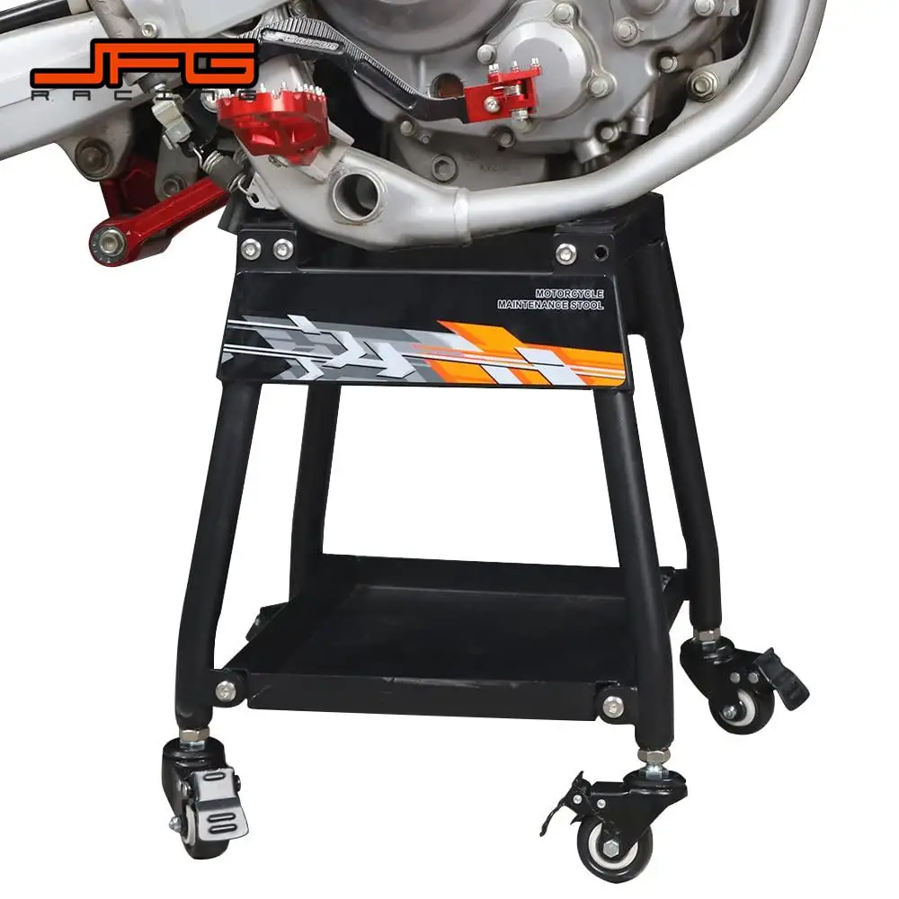 حامل رفع عالمي للدراجات النارية ثقيل وبسيط وقابل للإزالة أدوات إصلاح الدراجة الترابية الكهربائية لهوندا سوزوكي Surron KTM ATV