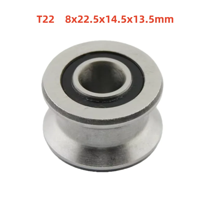 

20pcs T groove pulley ball bearing T22 roller wheel bearing 8x22.5x14.5x13.5 mm