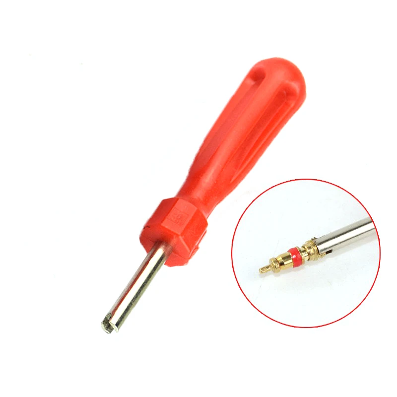 Slotted Handle Tire Valve Stem Core Remover, chave de fenda remoção ferramenta carro, bicicleta, bicicleta, motocicleta, Repair Tool, carro acessório