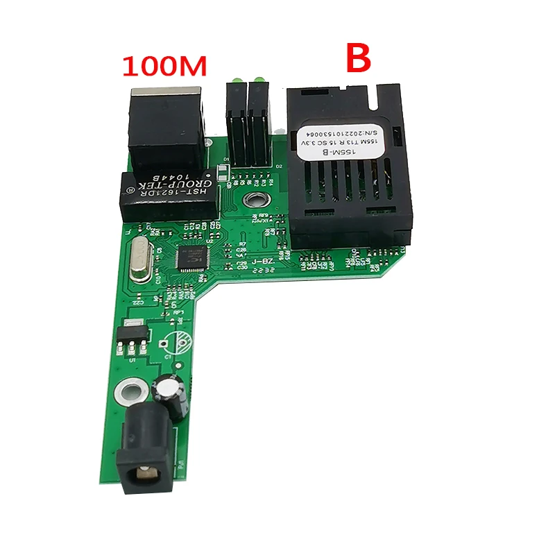 PCBA Fast Ethernet Fiber Media transceiver Converter Switch half board SC 10/100M fiber switch Htb3100