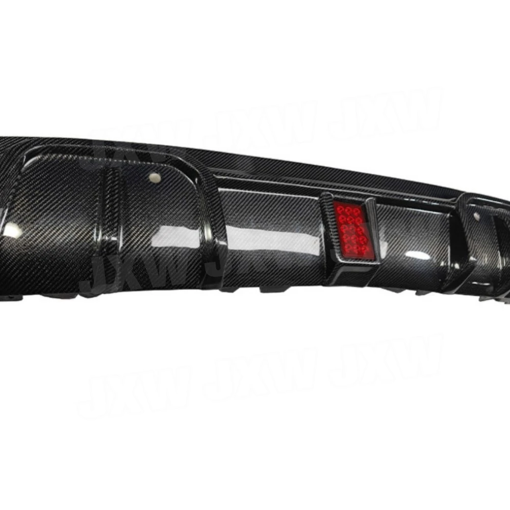 JXWANCF ألياف الكربون الجافة سيارة شفة خلفية الناشر المفسد المصد الخلفي تمديد M Stlye FRP لسيارات BMW F95 X5M F96 X6M 2020-2024 #6