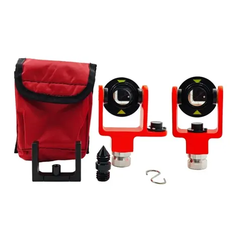 ADS102 Mini Prism Reflector for TOPCON for Leica Total Station, ADS102 Mini Prism with Middle / Side Bubble with 5/8"x11 Thread
