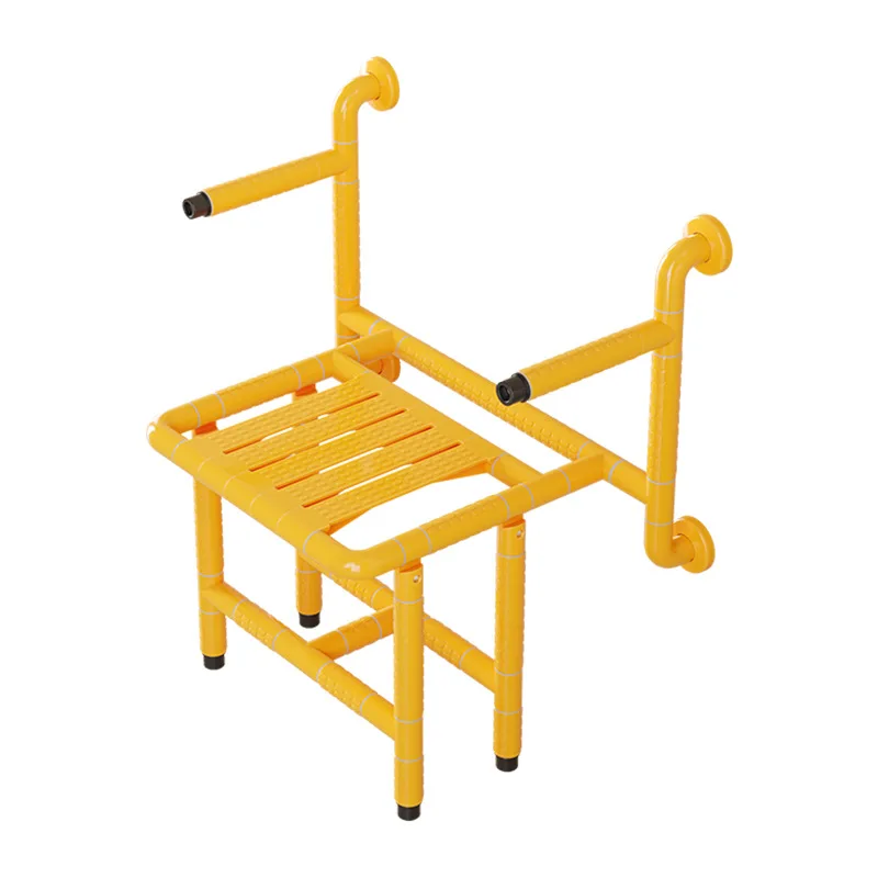 

Bathroom folding stool elderly bath chair disabled toilet non-slip seat wall-mounted safety stool