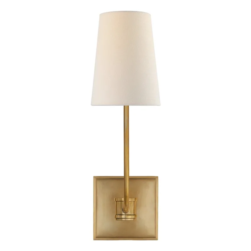 American Retro Copper Wall Lamp Textile Crafts LED Wall Sconces Villa Corridor Hallway Living Room Bedroom Study Embellish Adorn