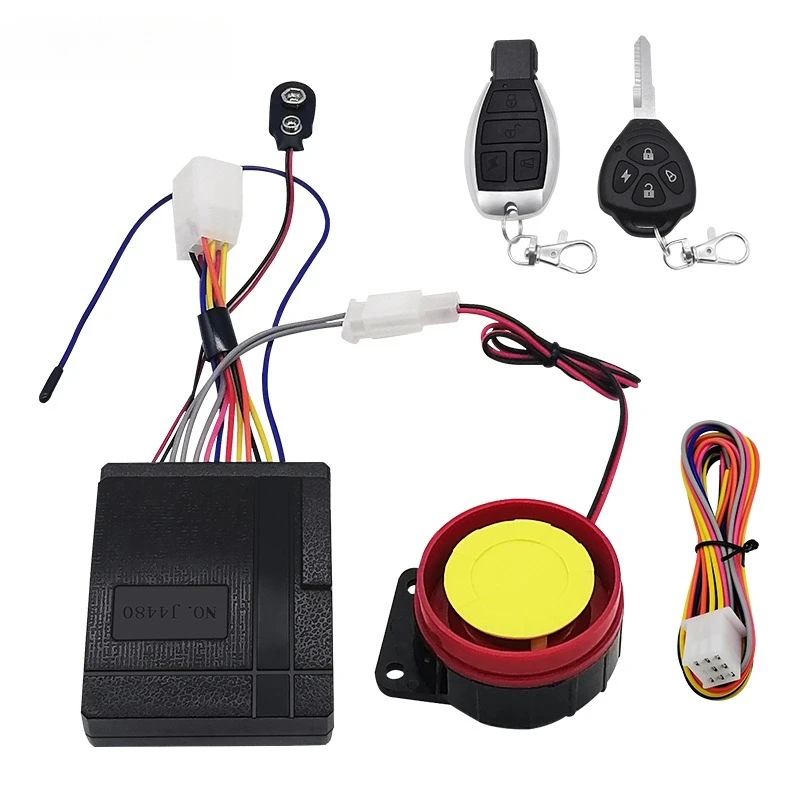 

12V Motorcycle One-way Anti-theft Device Remote Control Electric Start Anti-cutting Alarm System