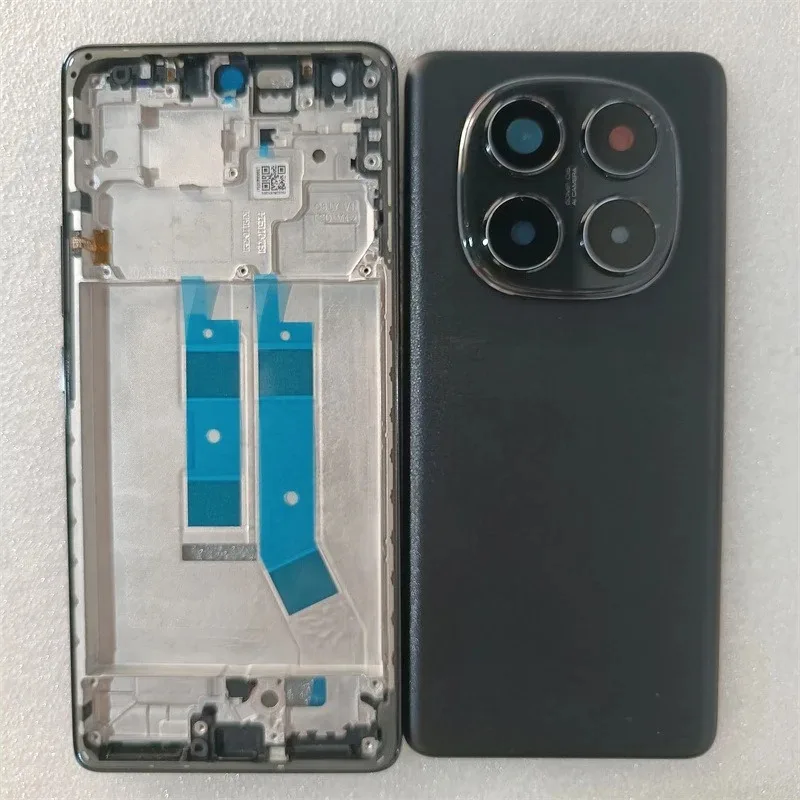 

Для Redmi Note 14 Pro 4G, полный корпус, средняя рамка, передняя панель, крышка батарейного отсека, задняя панель, задний чехол с объективом камеры