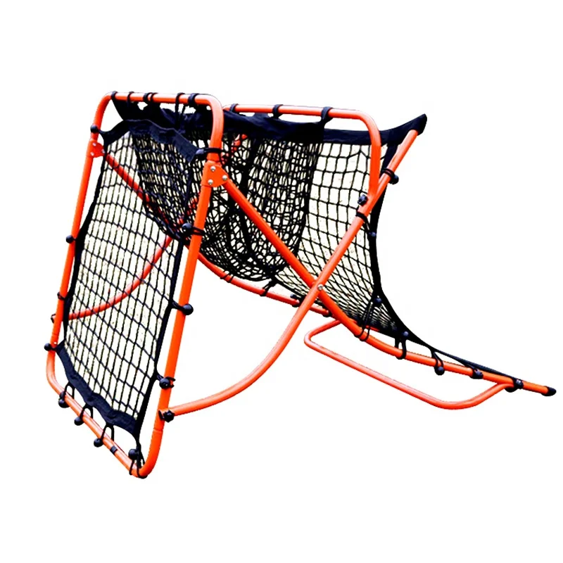 شبكة هدف كرة القدم المحمولة المنخفضة على الوجهين، شبكة تدريب رد الفعل السريع، شبكة كرة القدم عالية الجودة