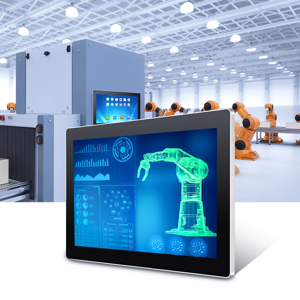 

IP65 Waterproof Aluminum 10.4 15 21.5 27 Inch Panel PC Wall Mount 1080P HD Resistive/Capacitive Touch Screen Industrial