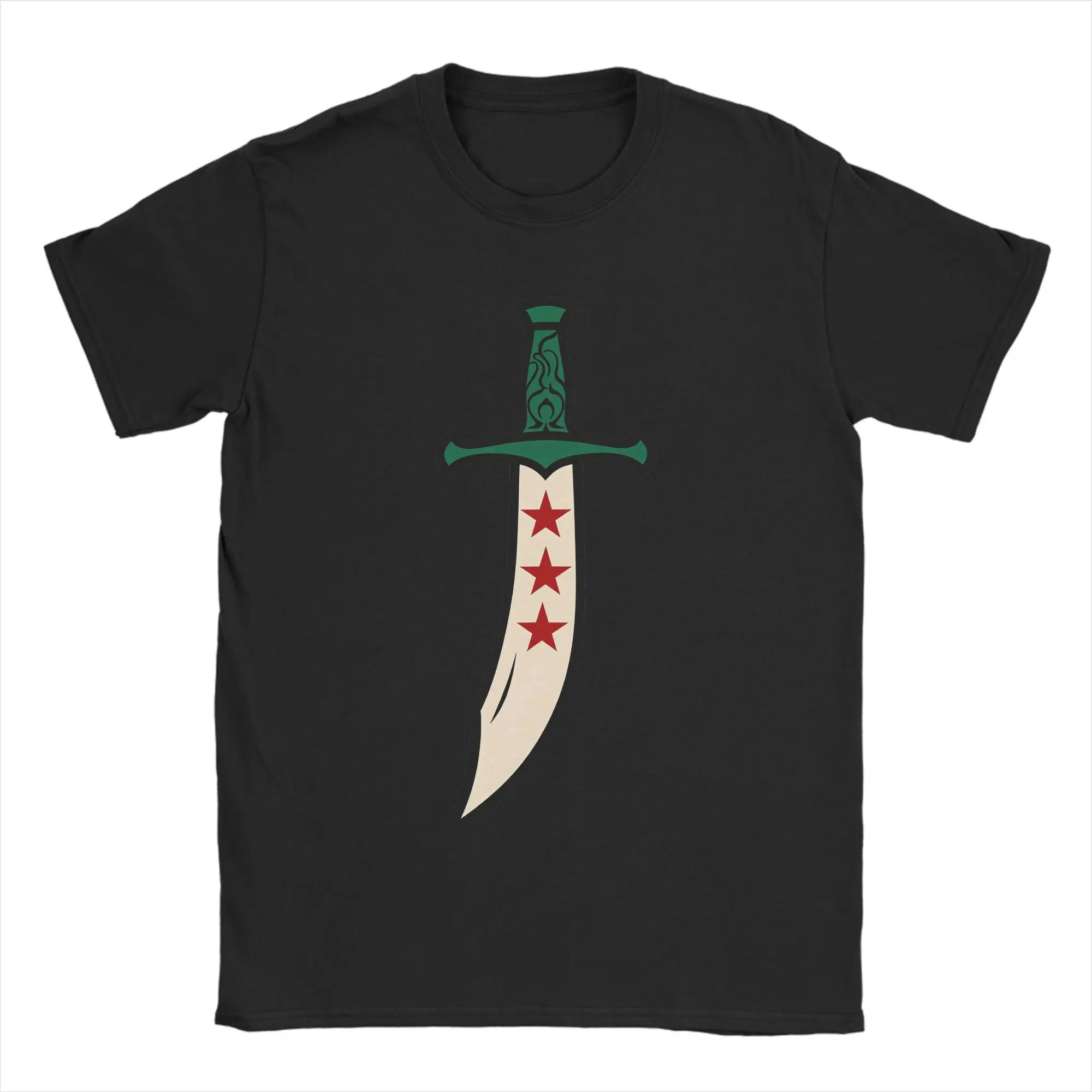 Coat Of Arms Of Syria T-Shirt for Men  Funny 100% Cotton Tee Shirt Round Collar Short Sleeve T Shirt Plus Size Tops