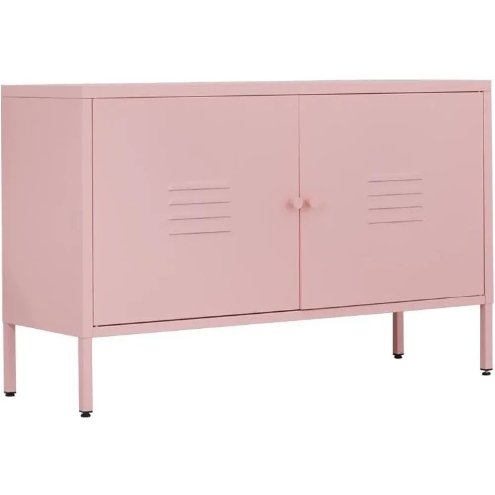 خزانة تخزين معدنية لغرفة النوم، غرفة المعيشة، المنزل، الفندق، المكتب، المرآب، طبقتين، الرف القابل للإزالة (خزانة ببابين، P