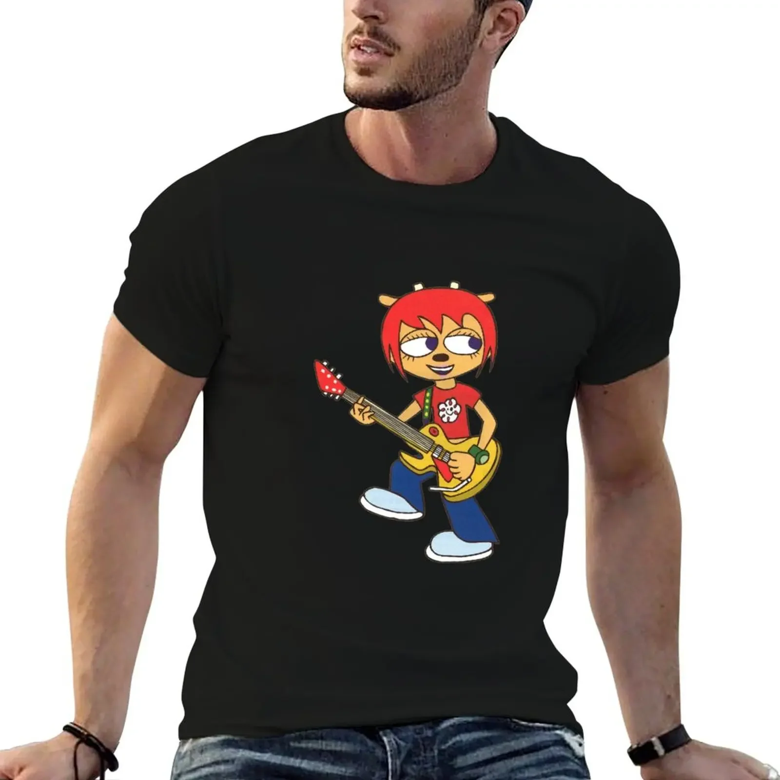 Lammy Sticker T-Shirt heavyweights man t shirt oversized graphic tee t shirts for men cotton