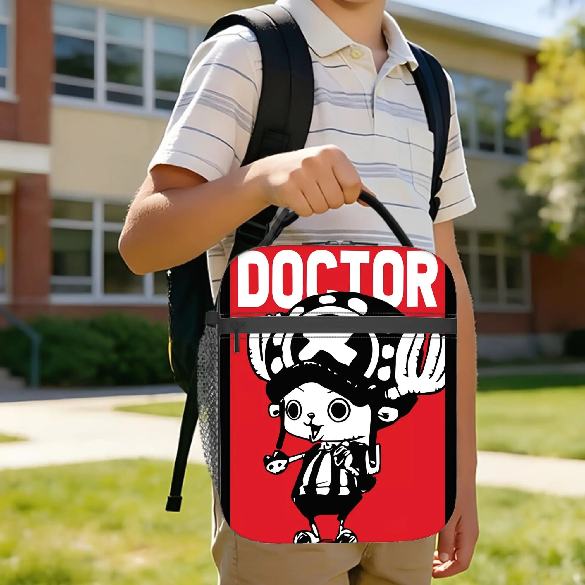 

Tony Tony Chopper The Doctor Insulated Lunch Bags High Capacity One Piece Meal Container Cooler Bag Lunch Box Tote Work Outdoor