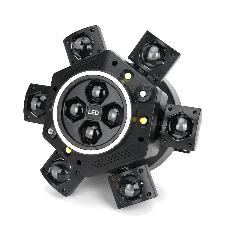 Multi-effect Stage Light 150W RGBW Laser DMX512 Strobe Lamp Adjustable Strobe Speed 0-100% Dimmable Stage Lighting Equipment