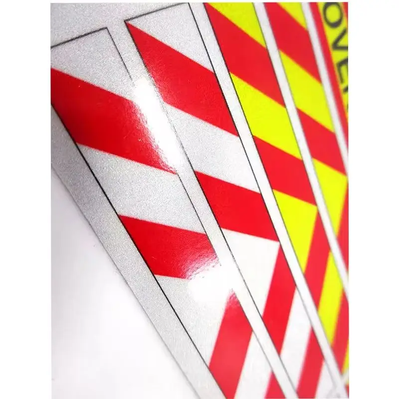 Reflective Warning Strip Decorative Sticker for 1/14 Tamiya RC Truck Trailer Tipper for Scania  Benz Actros Volvo Car Diy Parts