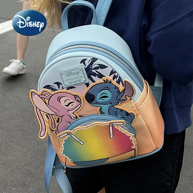 Disney Stitch Nieuwe Mini Dames Rugzak Luxe Merk Originele Loungefly Rugzak Cartoon 3d Kinderen Schooltas Van Hoge Kwaliteit